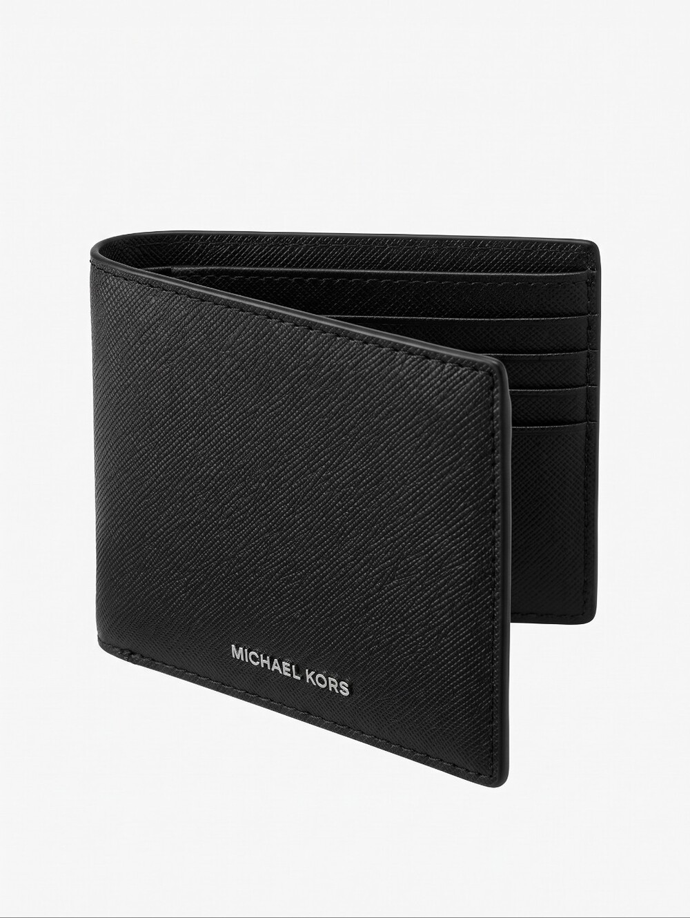 Michael Kors Black Saffiano Slim Billfold Wallet